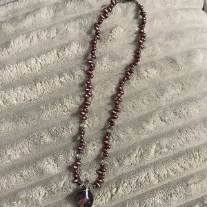 Elegant Pearl Necklace with Pendant